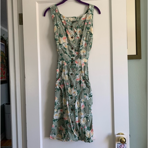 Field Day Dresses Field Day Oakland Floral Sheet Dress Small Poshmark